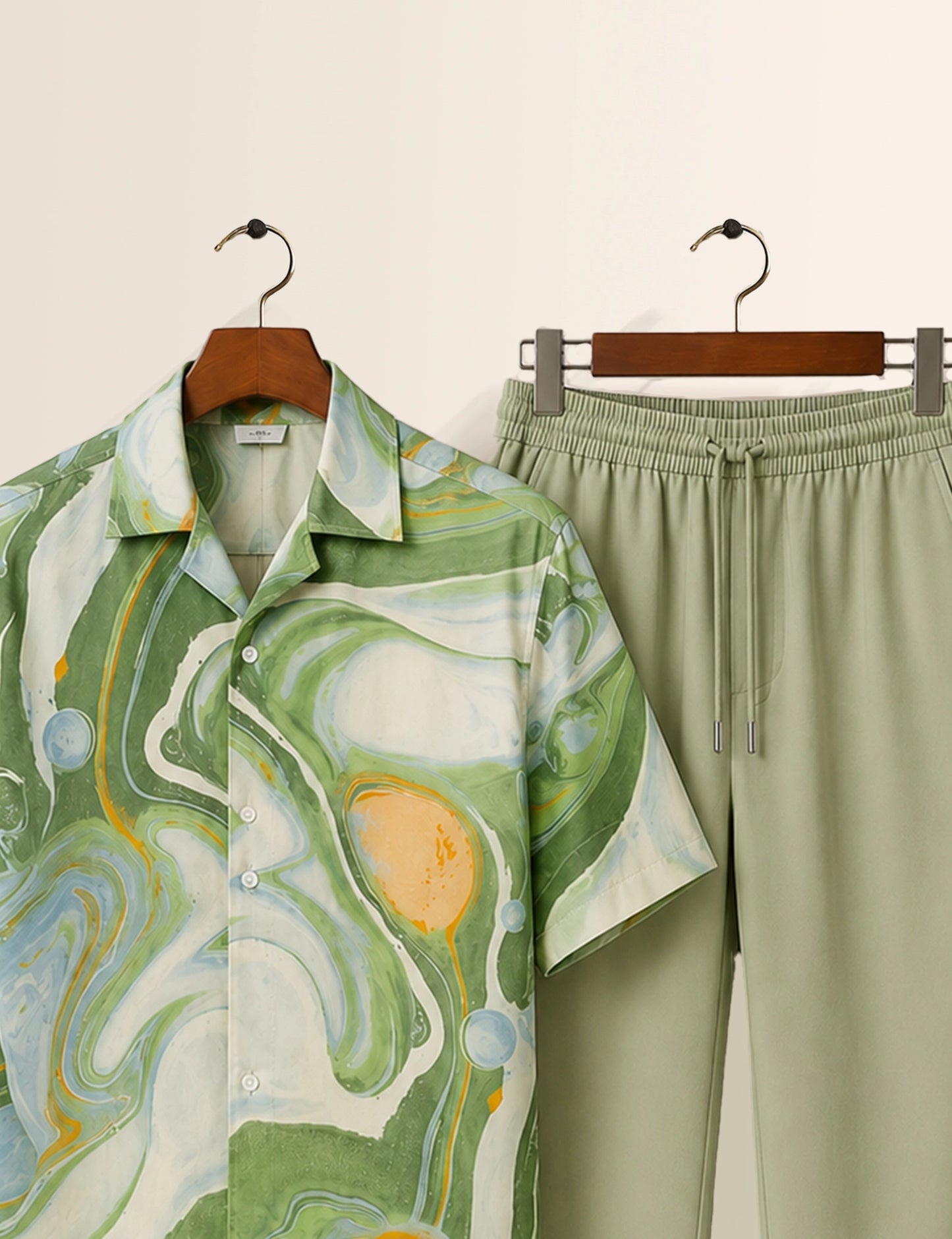 Green Watery Unisex Cords - XPCRDF