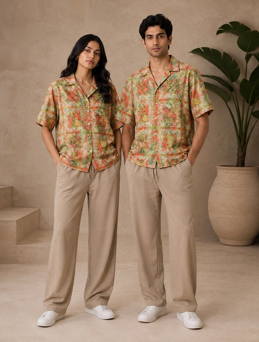 Orange Motif Unisex Cords - XPCRDF