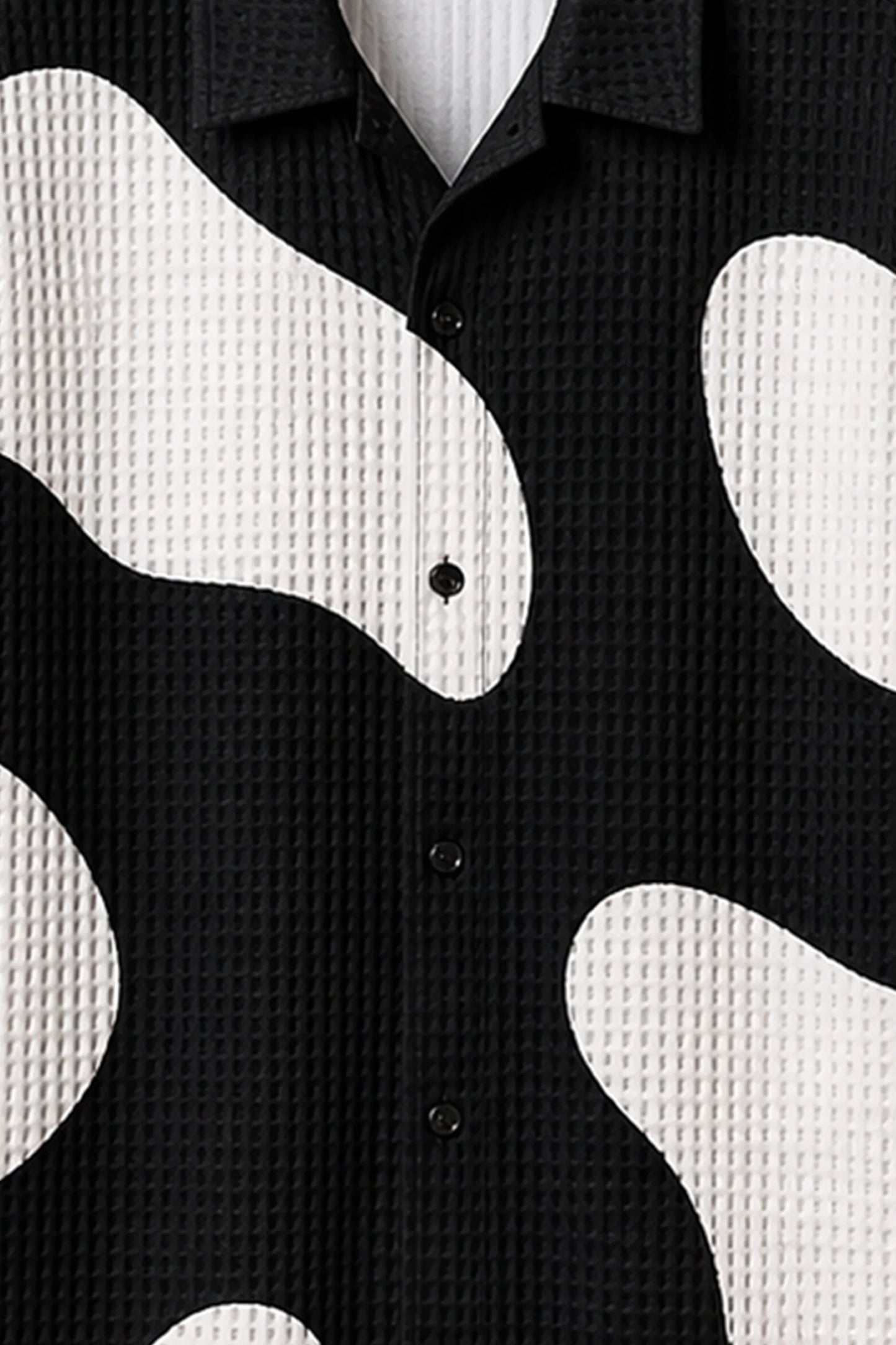Black Round Patch Half Pants Cords - XPCRDH