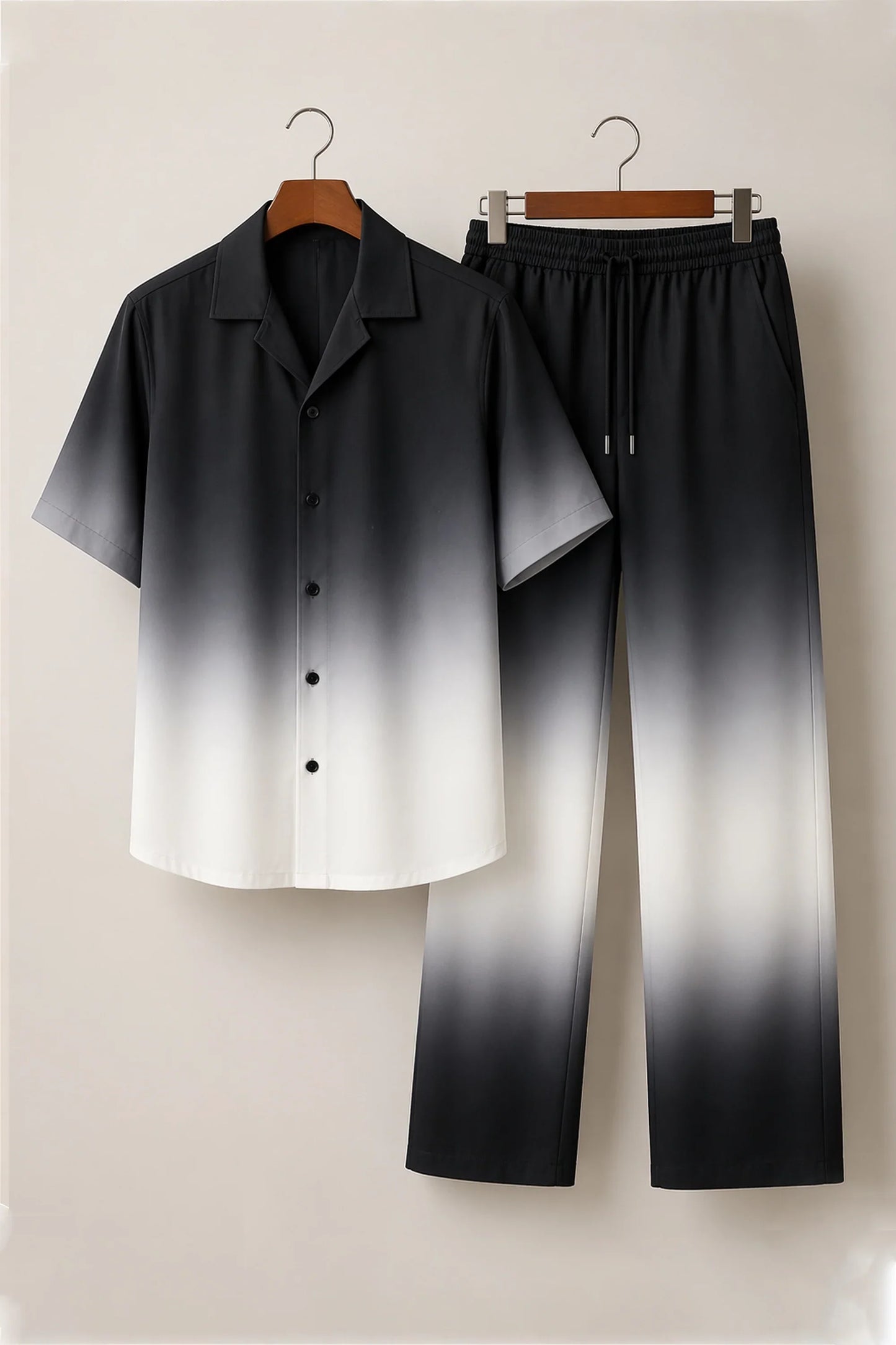 Black Shading Mens Full Pant Co-ords - XPCRDF