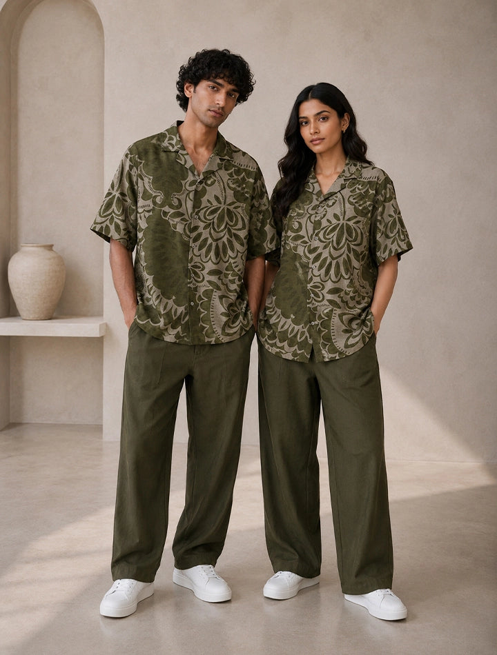 Green Mehndi Unisex Cords - XPCRDF