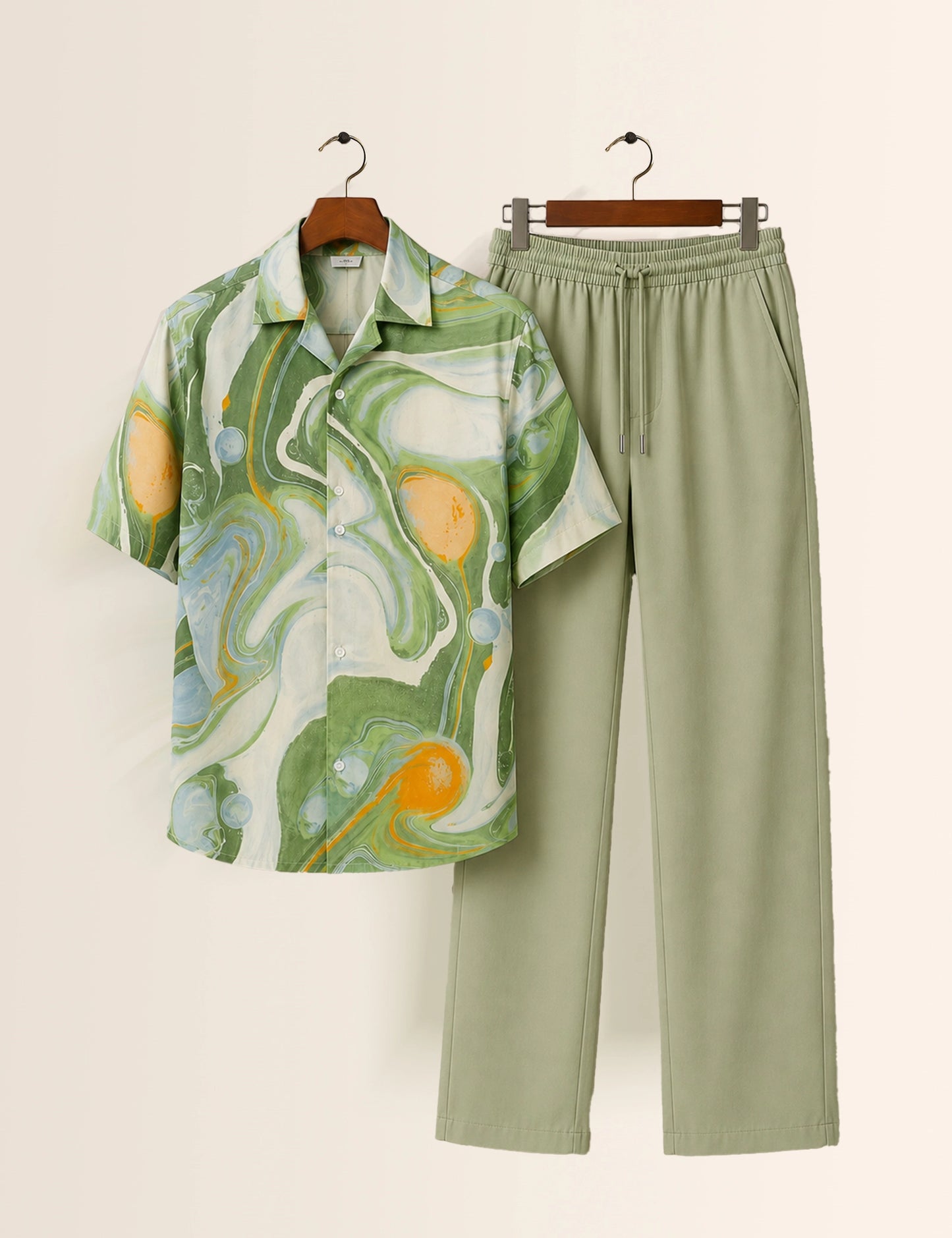 Green Watery Unisex Cords - XPCRDF
