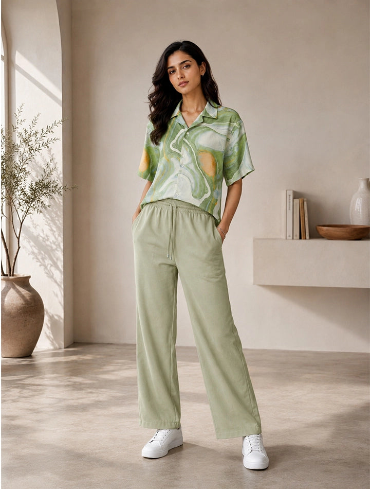 Green Watery Unisex Cords - XPCRDF