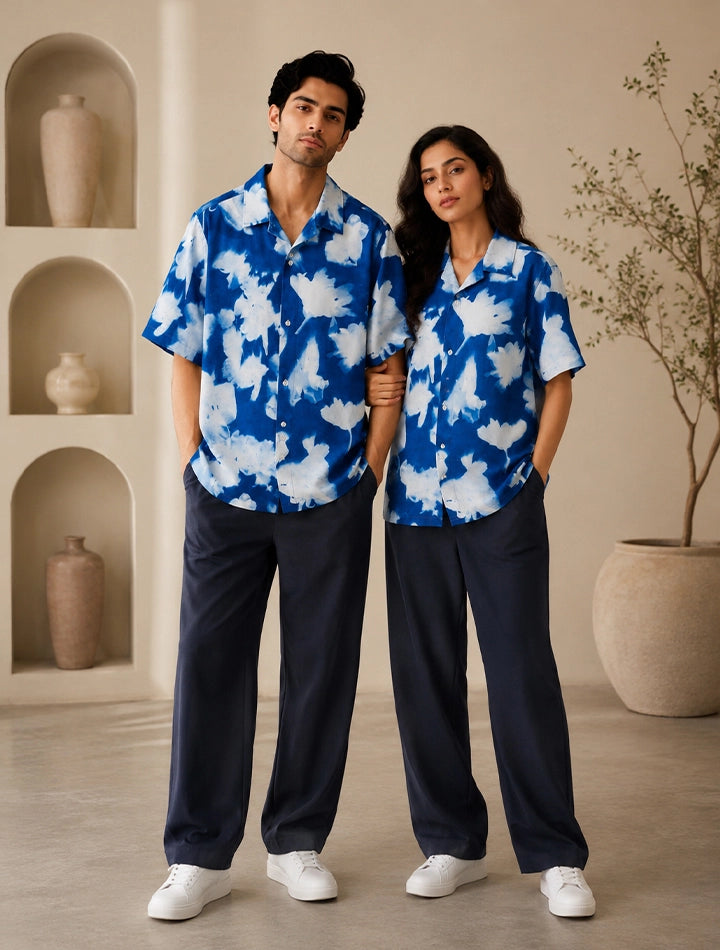 Navy Feathery Unisex Cords - XPCRDF