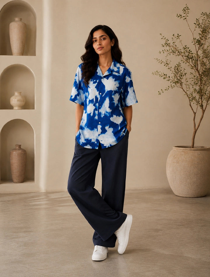 Navy Feathery Unisex Cords - XPCRDF
