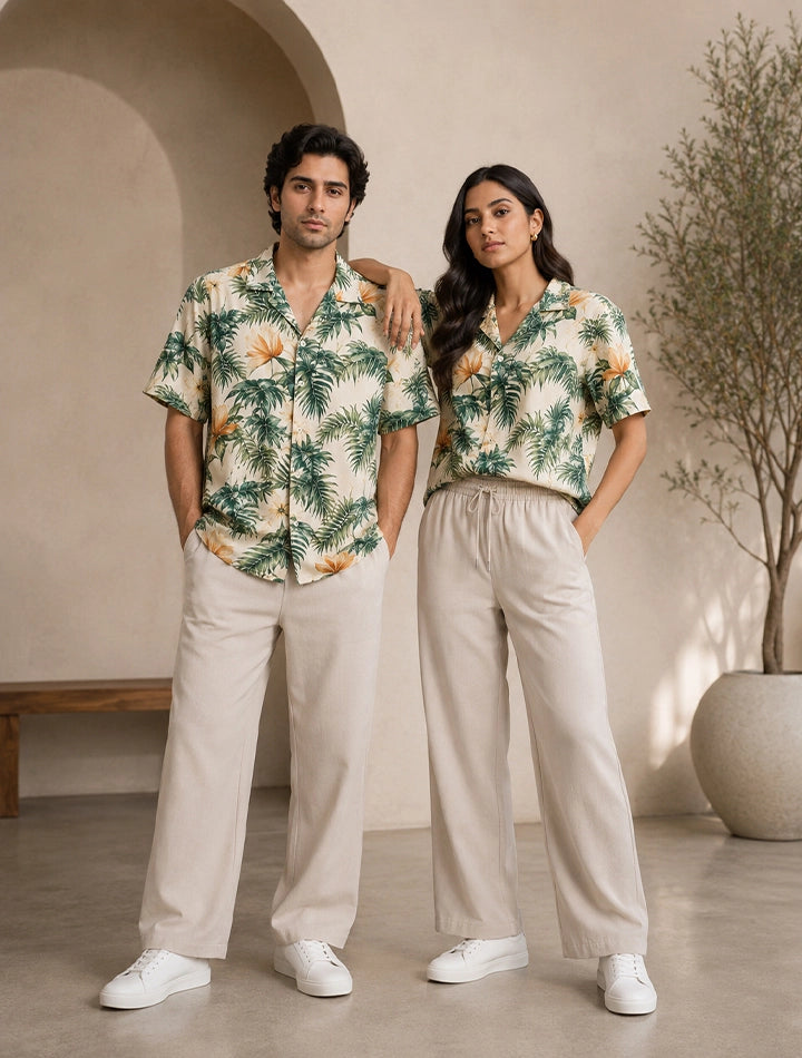 Yellow Flower Unisex Cords - XPCRDF