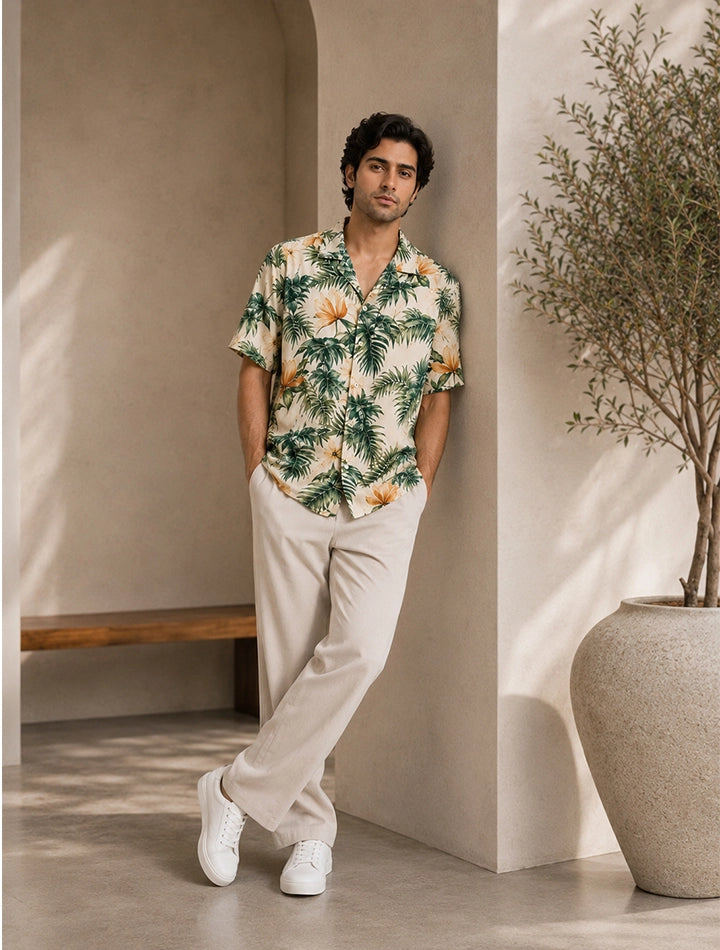 Yellow Flower Unisex Cords - XPCRDF