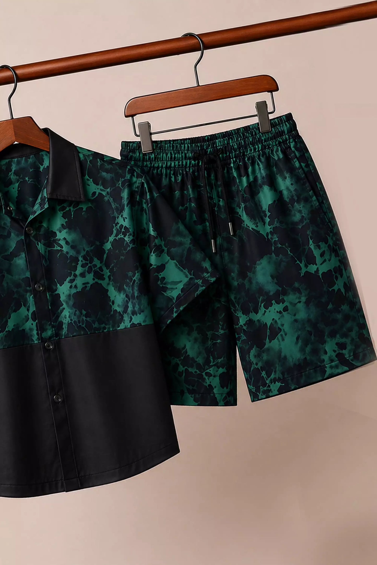 Green BK Watery Half Pants Cords - XPCRDH