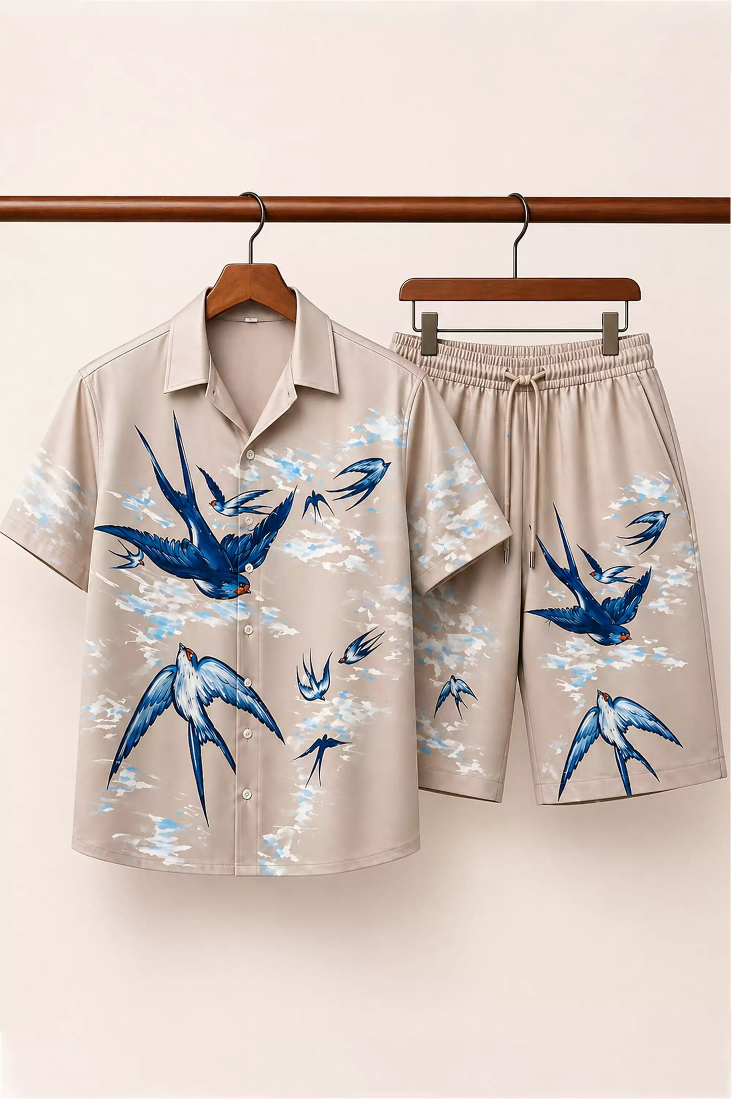Navy Swallow Half Pants Cords - XPCRDH