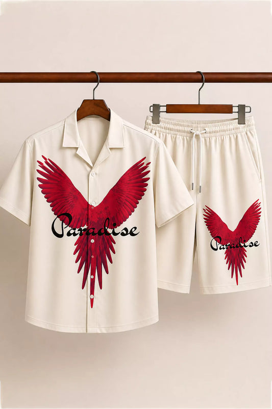 White Paradise Half Pants Cords - XPCRDH