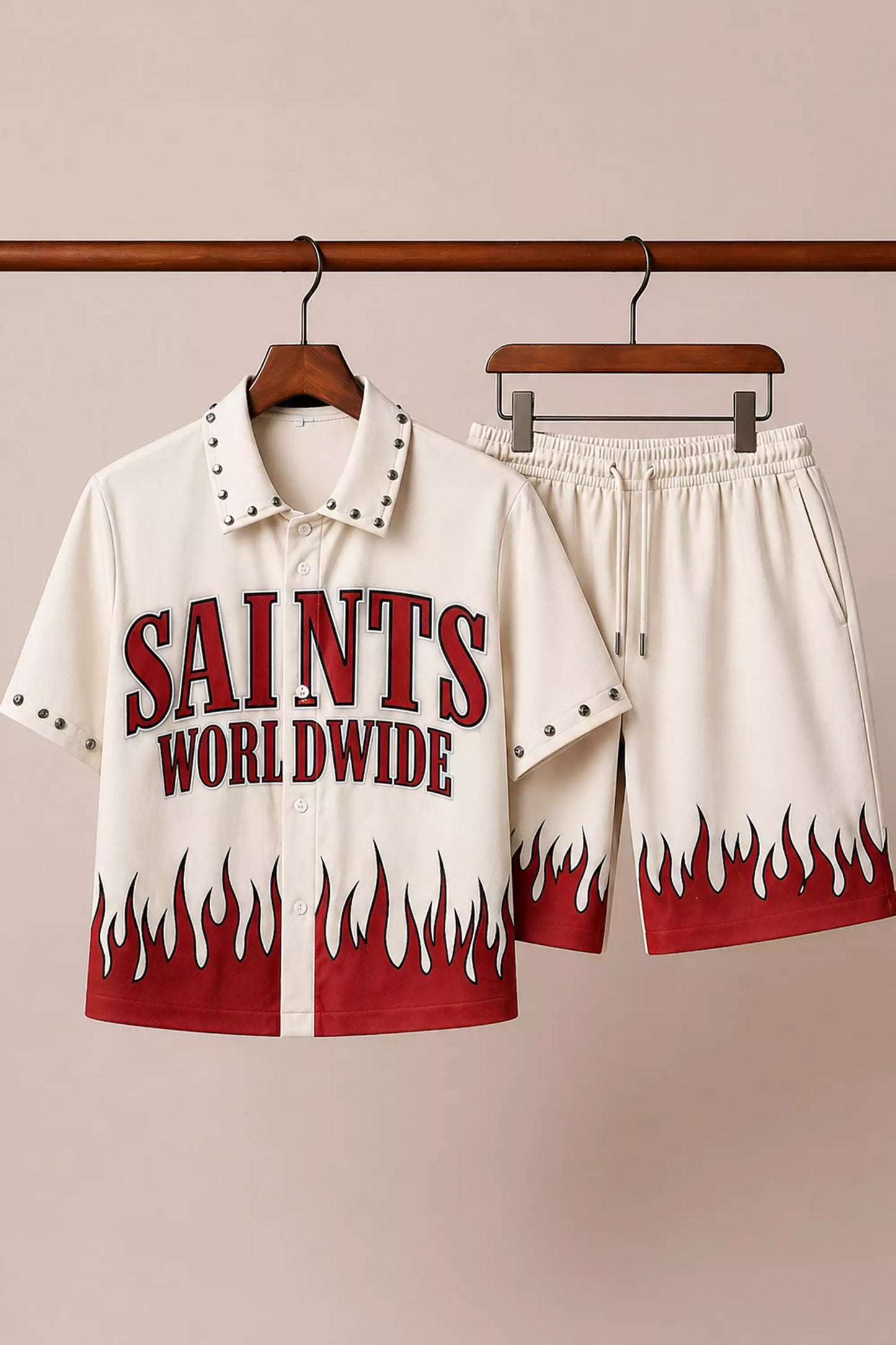 White Saints Half Pants Cords - XPCRDH